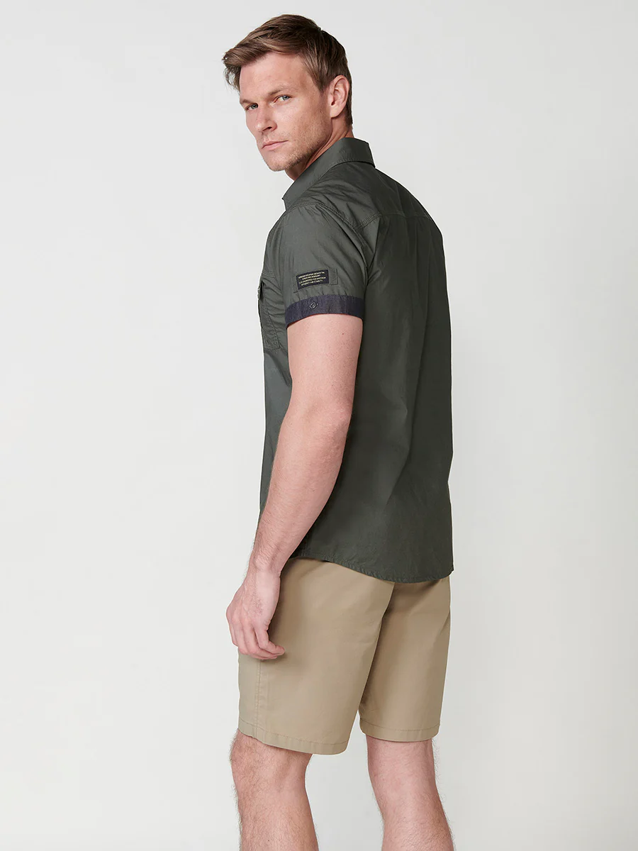 Camisa de algodón manga corta elegante para hombre - Image 15