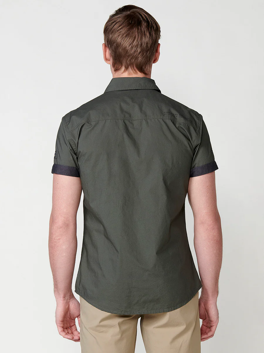 Camisa de algodón manga corta elegante para hombre - Image 16