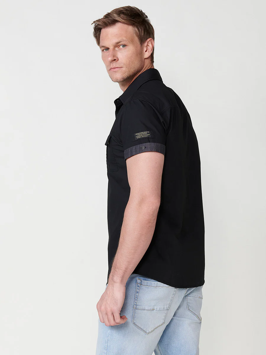 Camisa de algodón manga corta elegante para hombre - Image 4