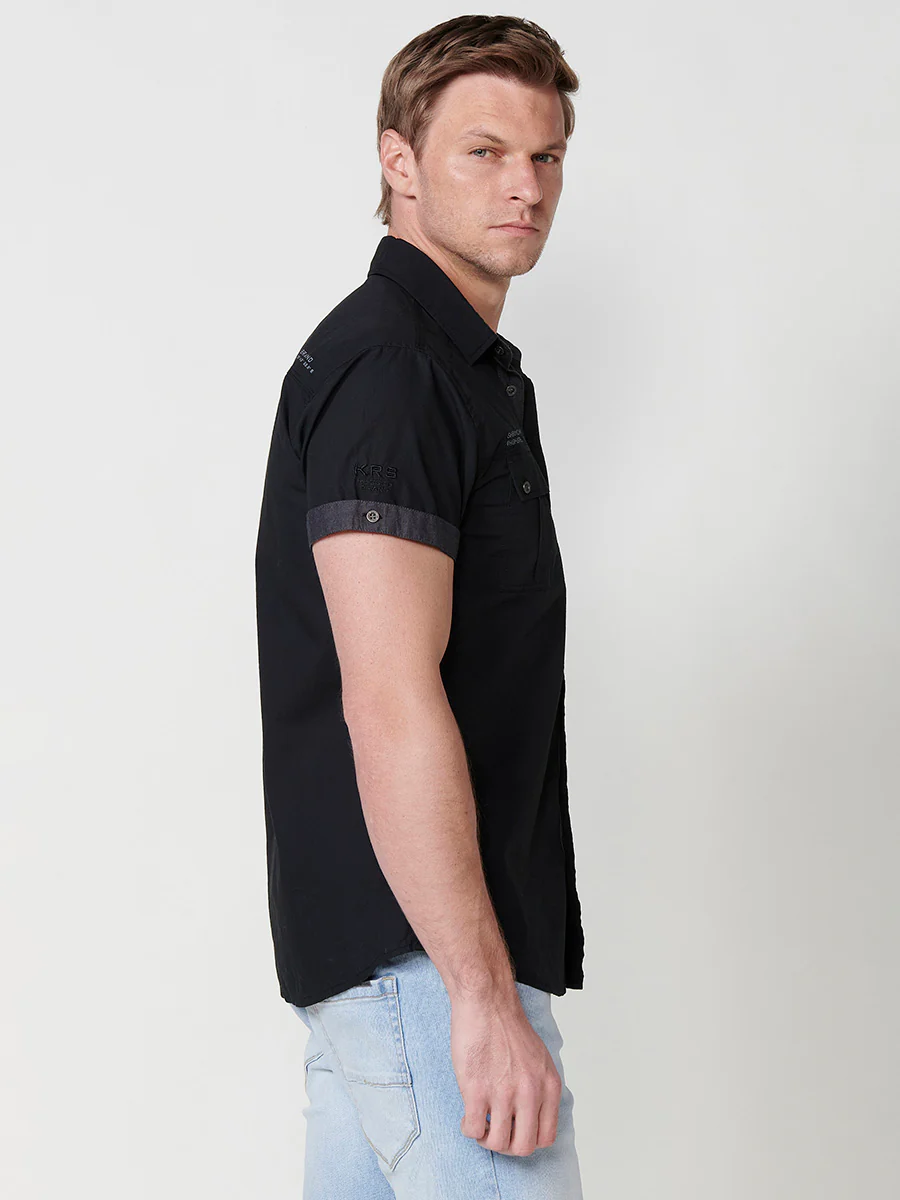 Camisa de algodón manga corta elegante para hombre - Image 6