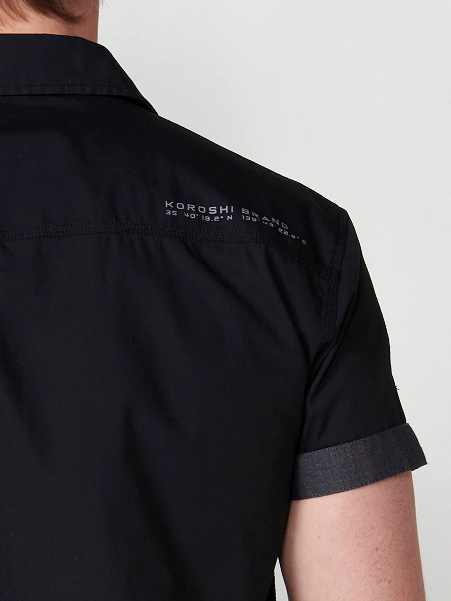 Camisa de algodón manga corta elegante para hombre - Image 8