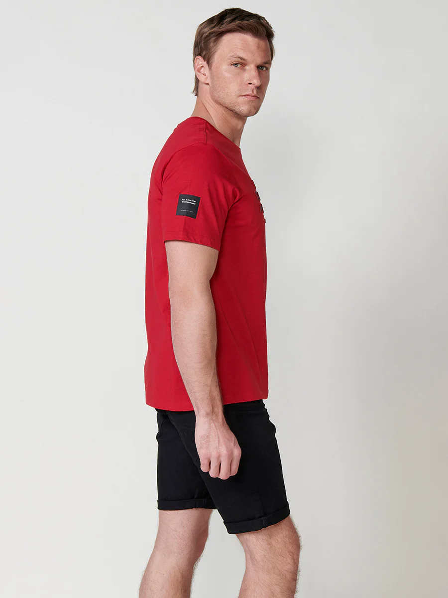 Camiseta de hombre de algodón con letras delanteras - Image 9