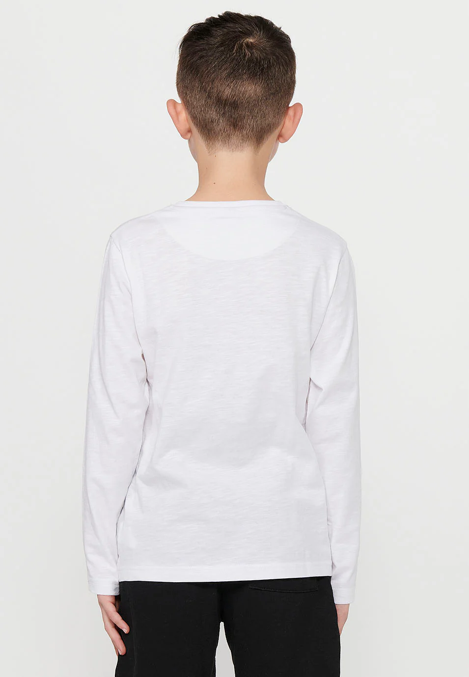 Camiseta manga larga algodón estampado delantero niño - Image 5