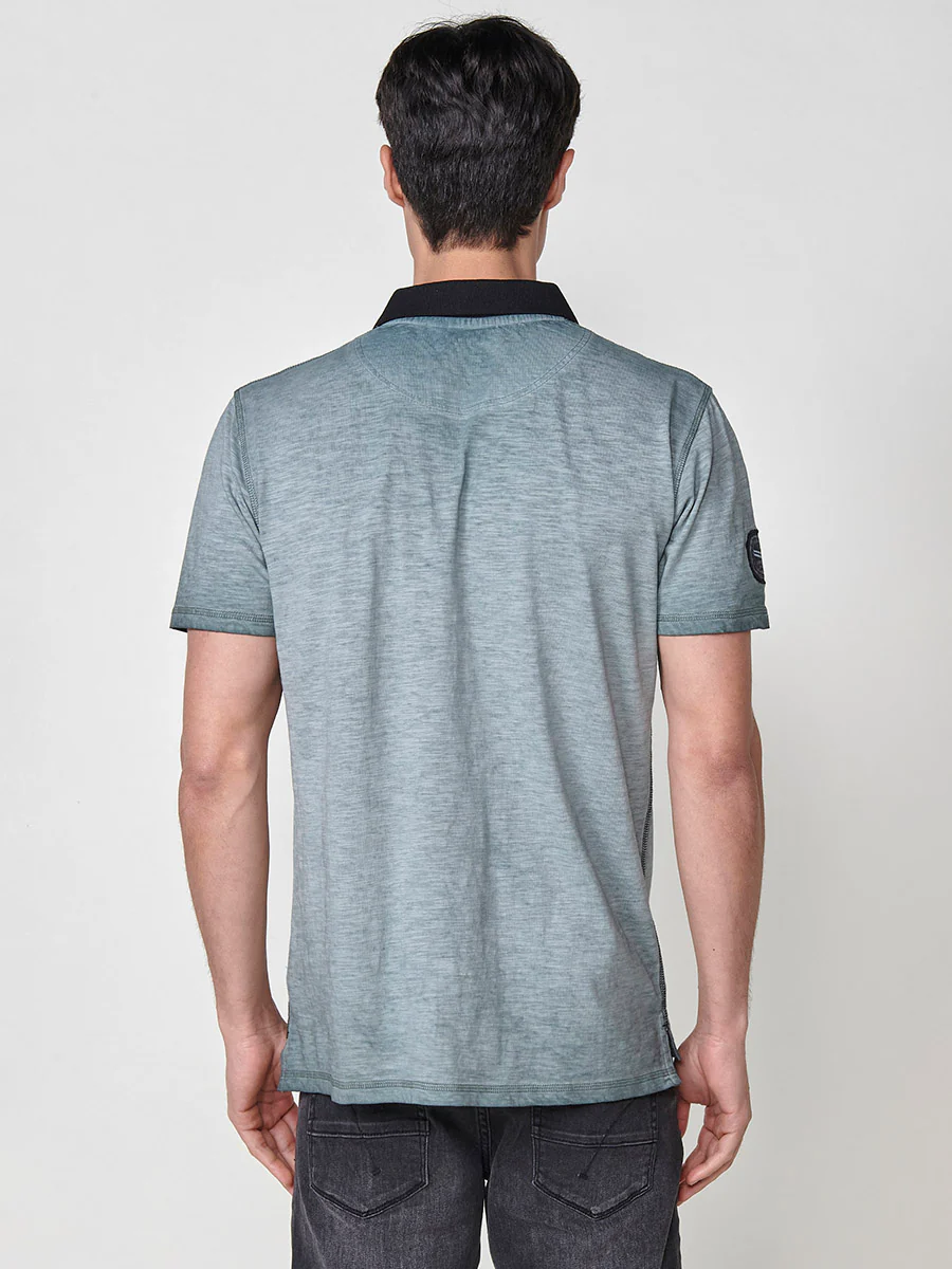 Polo de manga corta de algodón. cuello camisero con botones. para hombre - Image 7