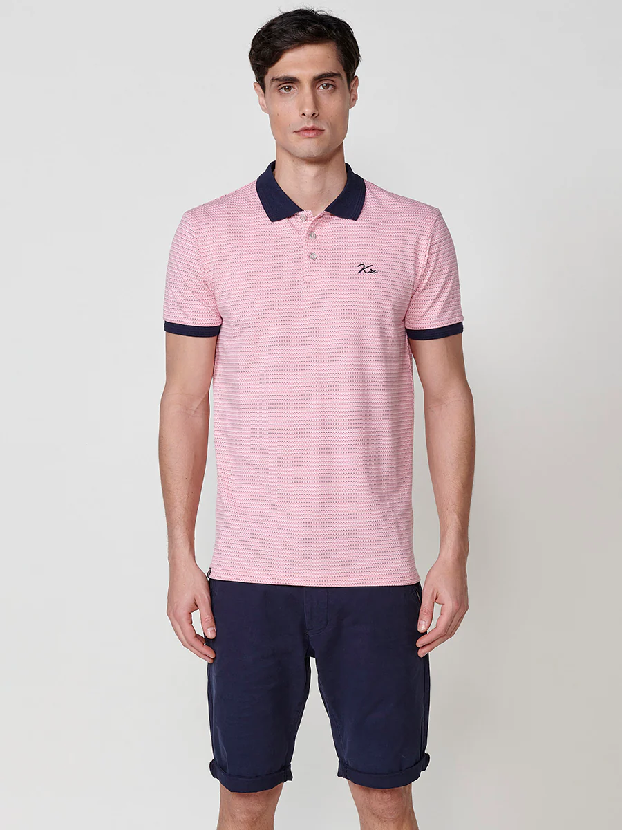 Polo de manga corta de algodón. cuello camisero. tinta para hombre - Image 10