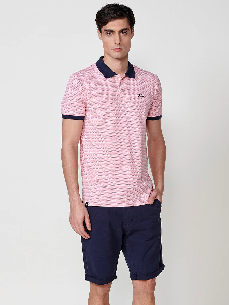 Polo de manga corta de algodón. cuello camisero. tinta para hombre - Image 8