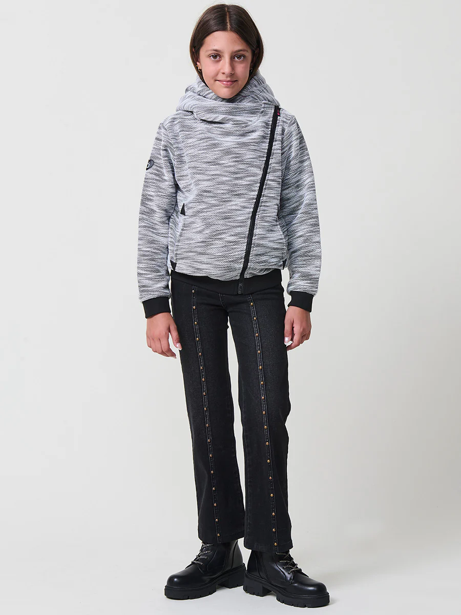 Chaqueta sudadera con capucha forrada niña - Image 3