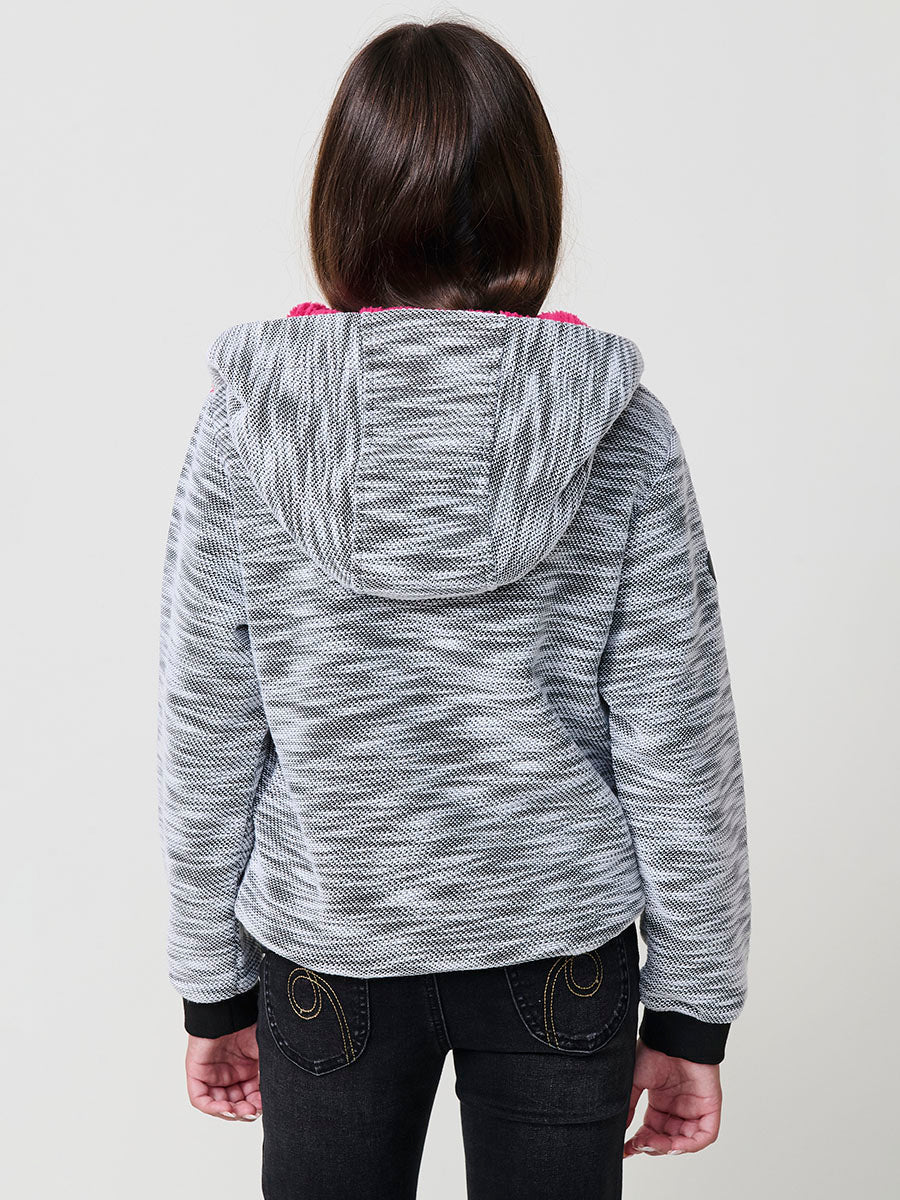 Chaqueta sudadera con capucha forrada niña - Image 9