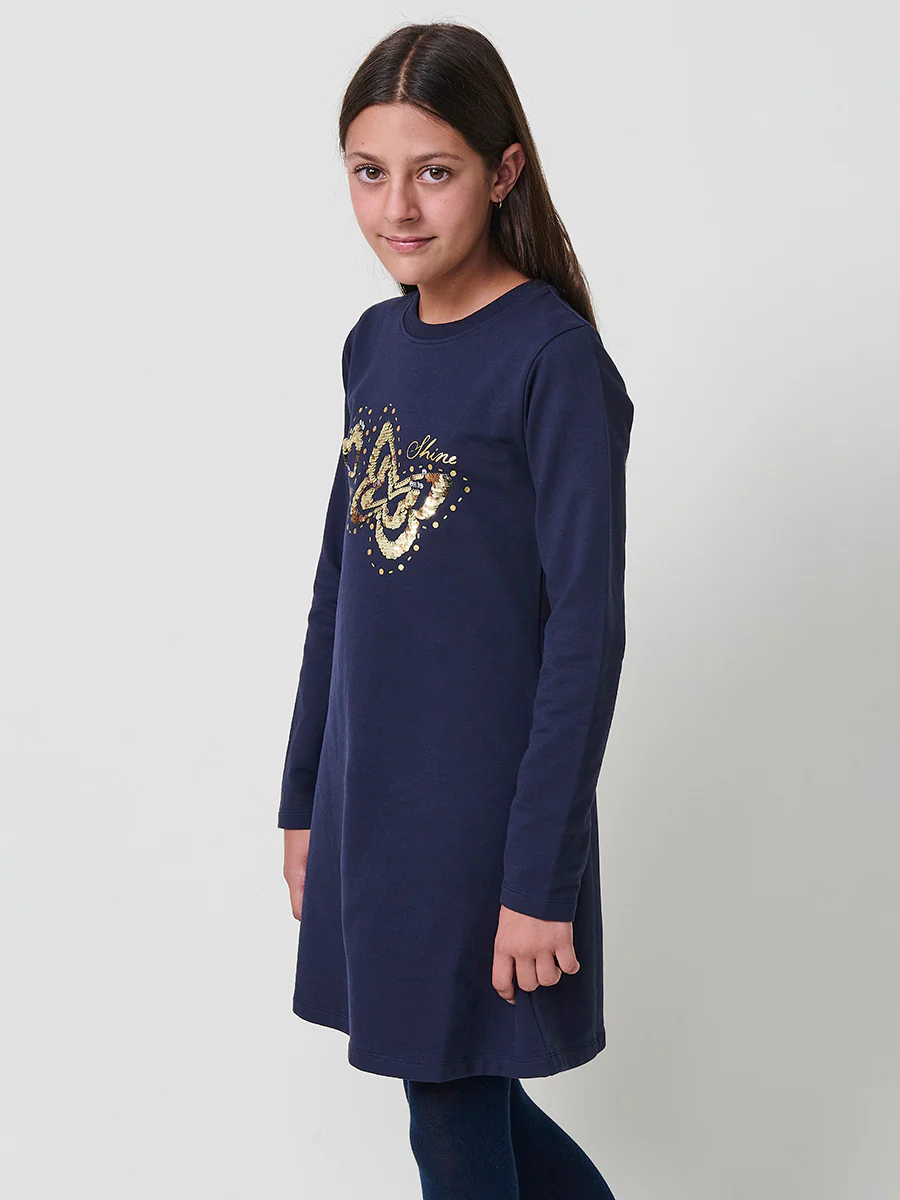 Vestido niña algodón elástico - Image 5