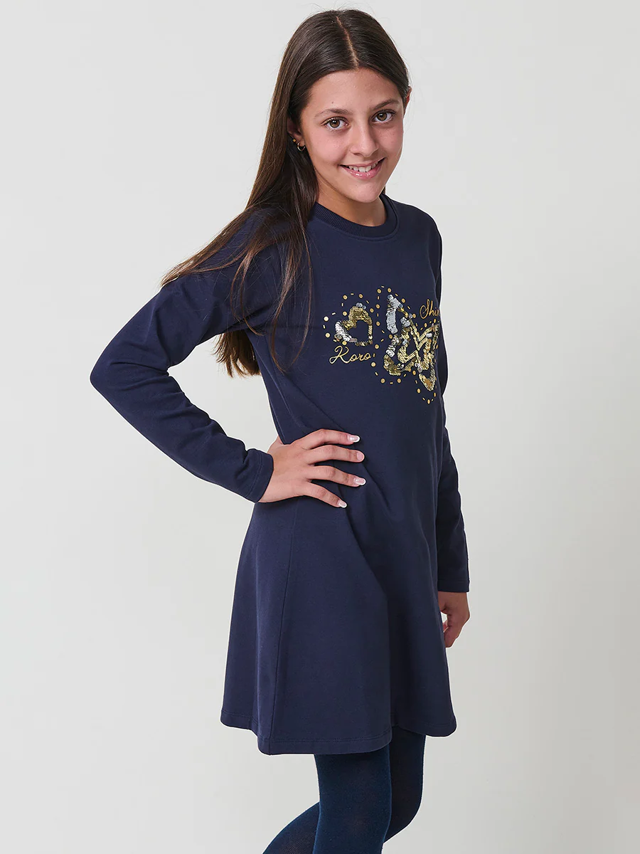 Vestido niña algodón elástico - Image 6